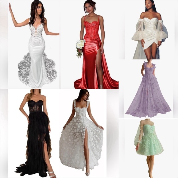 Strapless Mermaid Dress Long Body con Ruched Evening Gown with Train - Picture 5 of 6